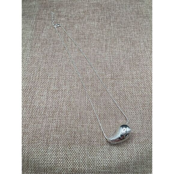 Bi&Yamigeo Teardrop Necklace Silver Box chain length is 23” NEW Gold Layered Gif - Picture 4 of 9